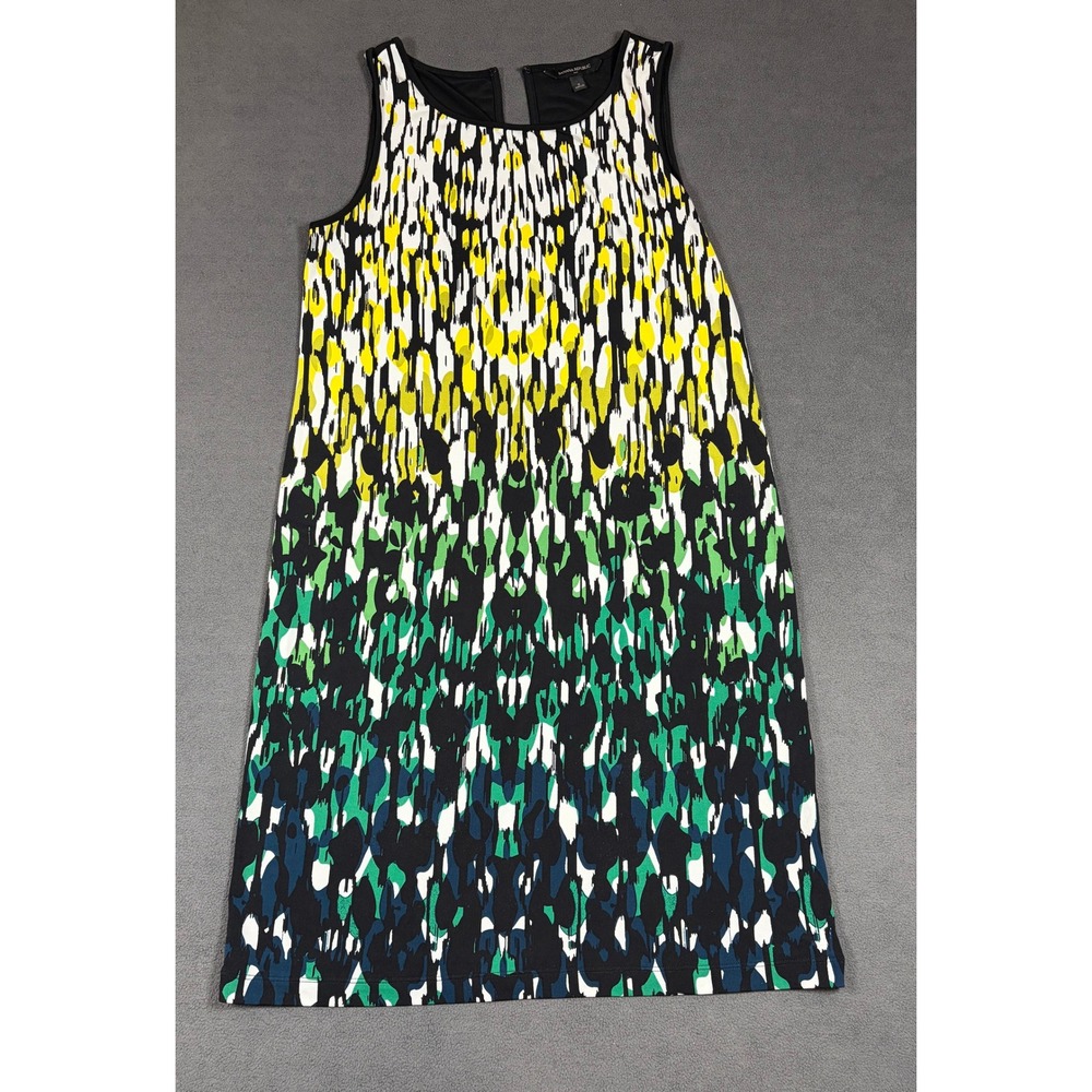 Banana Republic Shift Dress Womens Small Multicolor Abstract Print Sleeveless